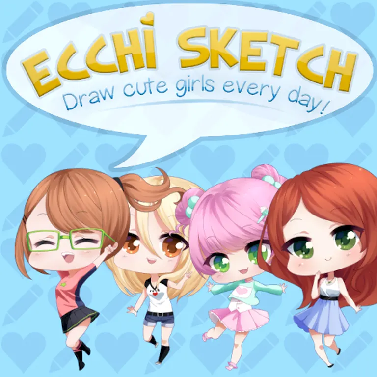 Ecchi Sketch: Draw Cute Girls Every Day!